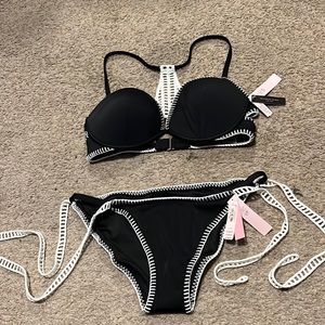 Victoria’s secrets black and white bathing suit